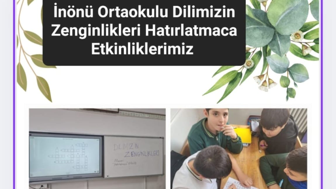 DİLİMİZİN ZENGİNLİKLERİ OCAK AYI HATIRLATMACA ETKİNLİKLERİMİZ